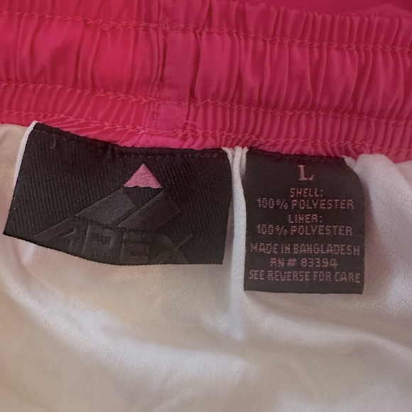 Apex Athletic Shorts Size Large Hot Pink Elastic Waistband White Lining - Picture 7 of 10